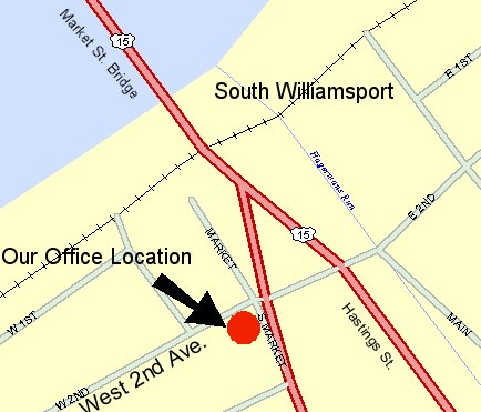  Map of 202 South Market St. S. Williamsport, PA